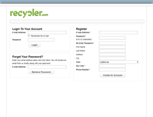 Tablet Screenshot of listingsmgr.recycler.com